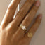 Alison oval diamond ring 14k gold - Studio Kroewe