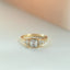 Alivia square cut diamond ring 14k gold - Studio Kroewe
