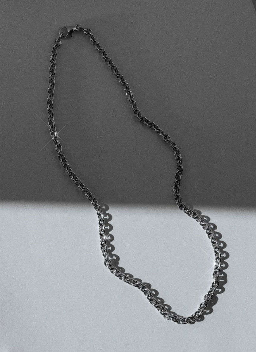 Anchor 4.7mm necklace 14k gold - Studio Kroewe