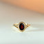 Aurie garnet ring 14k gold - Studio Kroewe