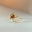 Aurie garnet ring 14k gold - Studio Kroewe