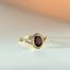 Aurie garnet ring 14k gold - Studio Kroewe