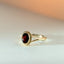Aurie garnet ring 14k gold - Studio Kroewe