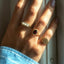Aurie garnet ring 14k gold - Studio Kroewe
