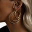 Austen hoop earrings 14k gold - Studio Kroewe