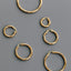 Austen hoop earrings 14k gold - Studio Kroewe
