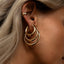 Austen hoop earrings 14k gold - Studio Kroewe