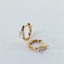 Ayla diamond huggie 14k gold - Studio Kroewe