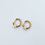 Ayla diamond huggie 14k gold - Studio Kroewe
