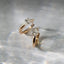 Ayla diamond huggie 14k gold - Studio Kroewe