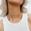 Bamboo alphabet charm 14k gold - Studio Kroewe