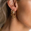 Bamboo alphabet charm 14k gold - Studio Kroewe