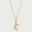 Bamboo alphabet charm 14k gold - Studio Kroewe
