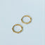Bamboo medium earrings 14k gold - Studio Kroewe