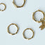 Bamboo medium earrings 14k gold - Studio Kroewe
