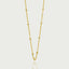 Bamboo necklace 14k gold - Studio Kroewe