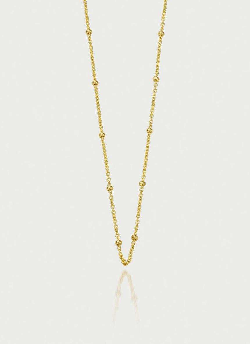 Bamboo necklace 14k gold - Studio Kroewe