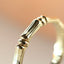 Bamboo ring 14k gold - Studio Kroewe