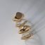 Bear golden topaz ring 14k gold - Studio Kroewe