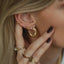 Bee earstud 14k gold - Studio Kroewe