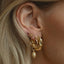Bee earstud 14k gold - Studio Kroewe