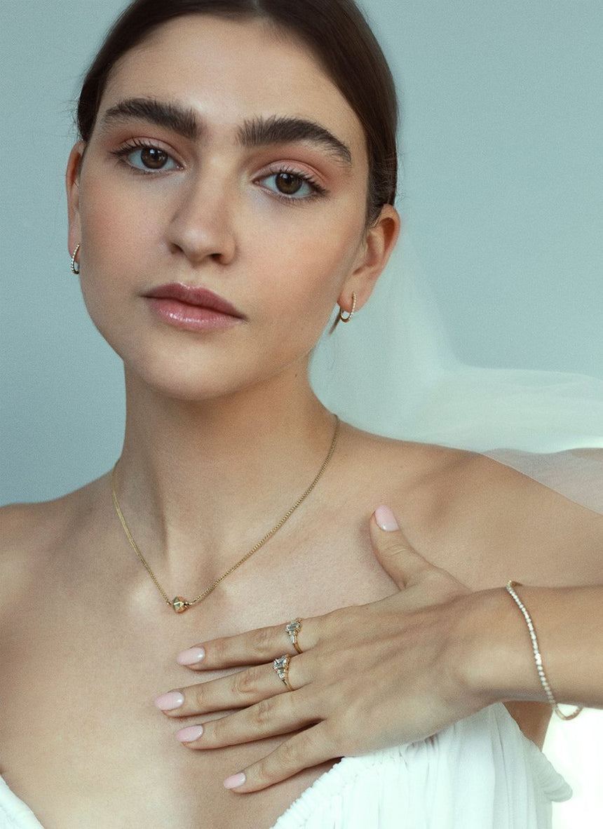 Sol 2.6mm necklace 14k gold - Studio Kroewe