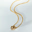 Bella necklace with antique lock 14k gold - Studio Kroewe