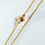Bella necklace with antique lock 14k gold - Studio Kroewe