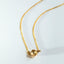 Bella necklace with antique lock 14k gold - Studio Kroewe