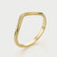 Bir curve ring 14k gold - Studio Kroewe