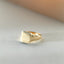 Birdie signet ring 14k gold - Studio Kroewe