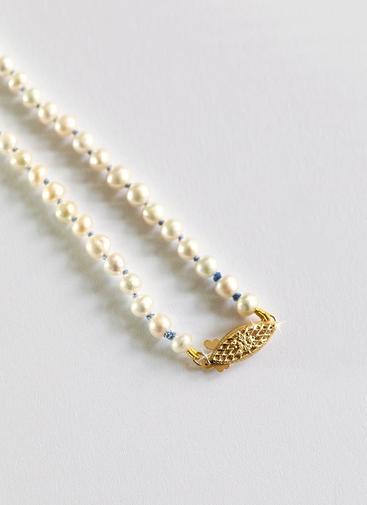 Bonne pearl necklace 14k gold - Studio Kroewe