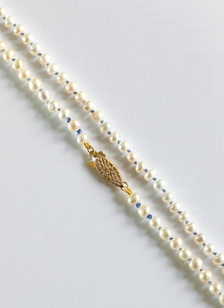 Bonne pearl necklace 14k gold - Studio Kroewe