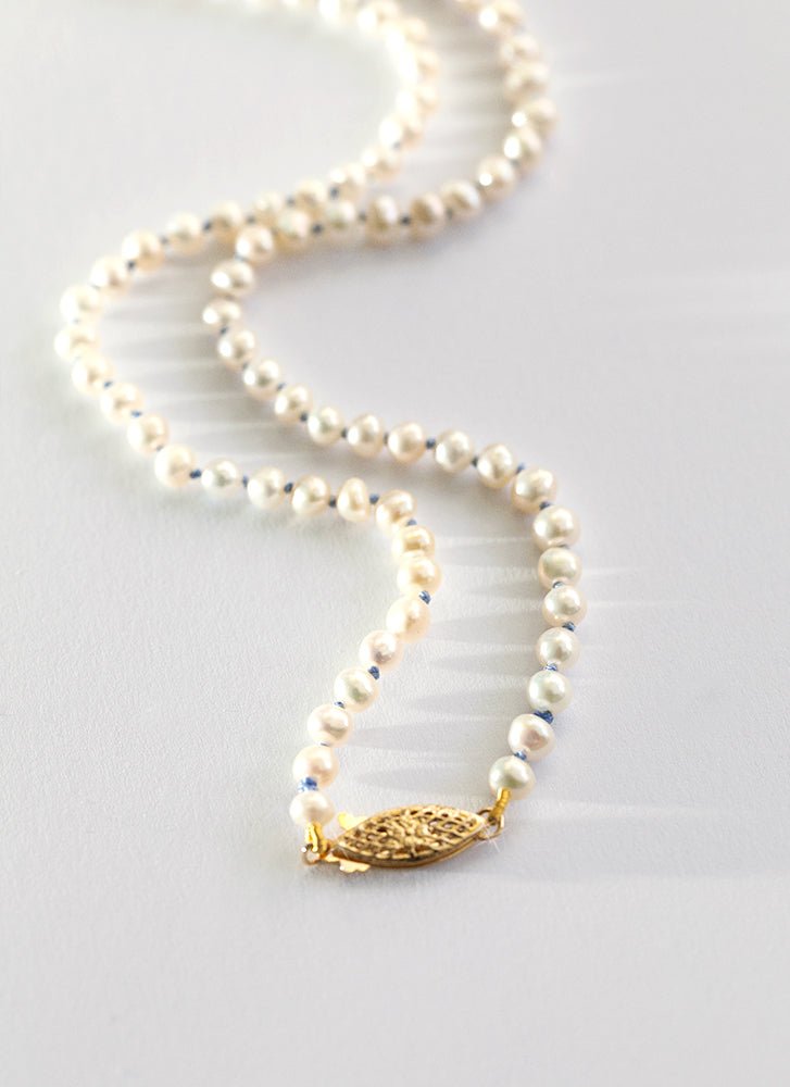 Bonne pearl necklace 14k gold - Studio Kroewe