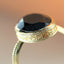 Buffy hematite ring 14k gold - Studio Kroewe