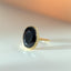 Buffy hematite ring 14k gold - Studio Kroewe
