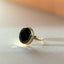 Buffy hematite ring 14k gold - Studio Kroewe