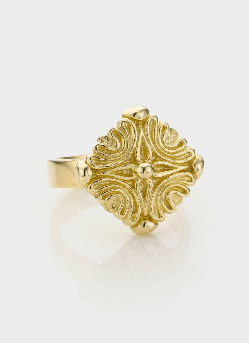Georgia diamond ring 14k gold - Studio Kroewe
