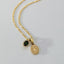 Cindy diamond tourmaline pendant 14k gold - Studio Kroewe