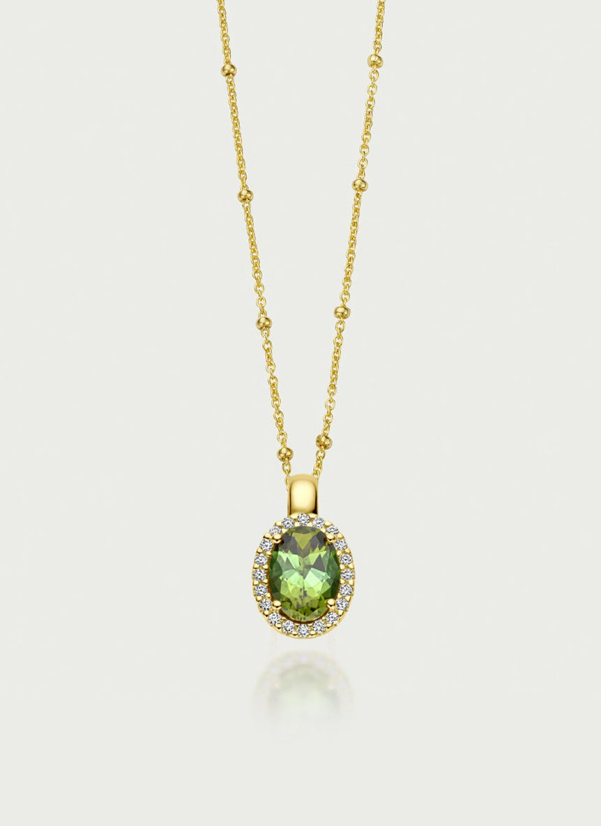 Sutton amethyst pendant 14k gold - Studio Kroewe