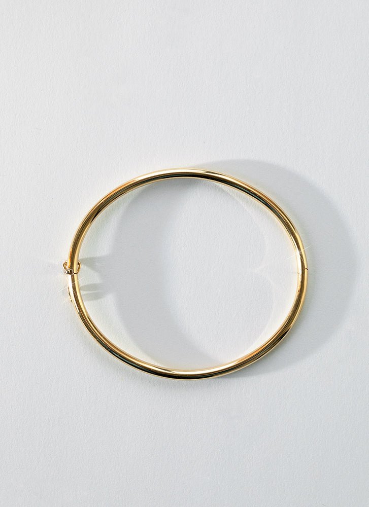 Classic 3mm bangle 14k gold - Studio Kroewe