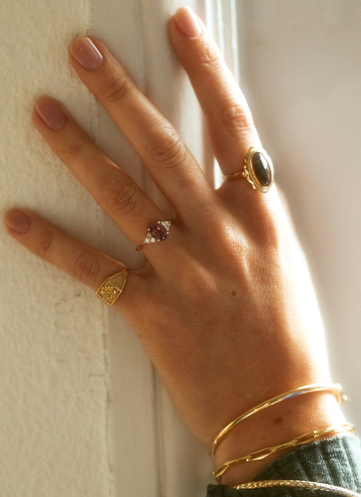 Classic 3mm bangle 14k gold - Studio Kroewe