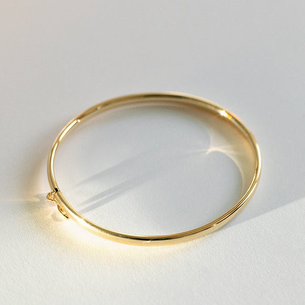 Studio Kroewe - Classic oval 4mm bangle 14k gold
