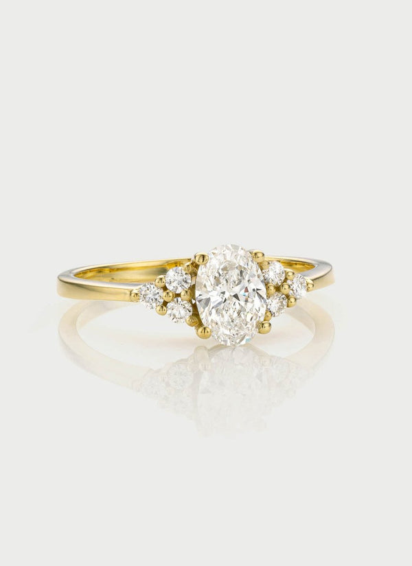 Studio Kroewe - Clementine oval cut diamond ring 14k gold