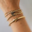 Clover 4mm anchor bracelet 14k gold - Studio Kroewe