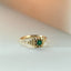 Clover emerald ring 14k gold - Studio Kroewe