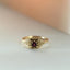 Clover ruby ring 14k gold - Studio Kroewe