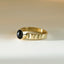 Coco black pearl ring 14k gold - Studio Kroewe