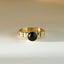 Coco black pearl ring 14k gold - Studio Kroewe
