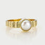 Coco pearl ring 14k gold - Studio Kroewe